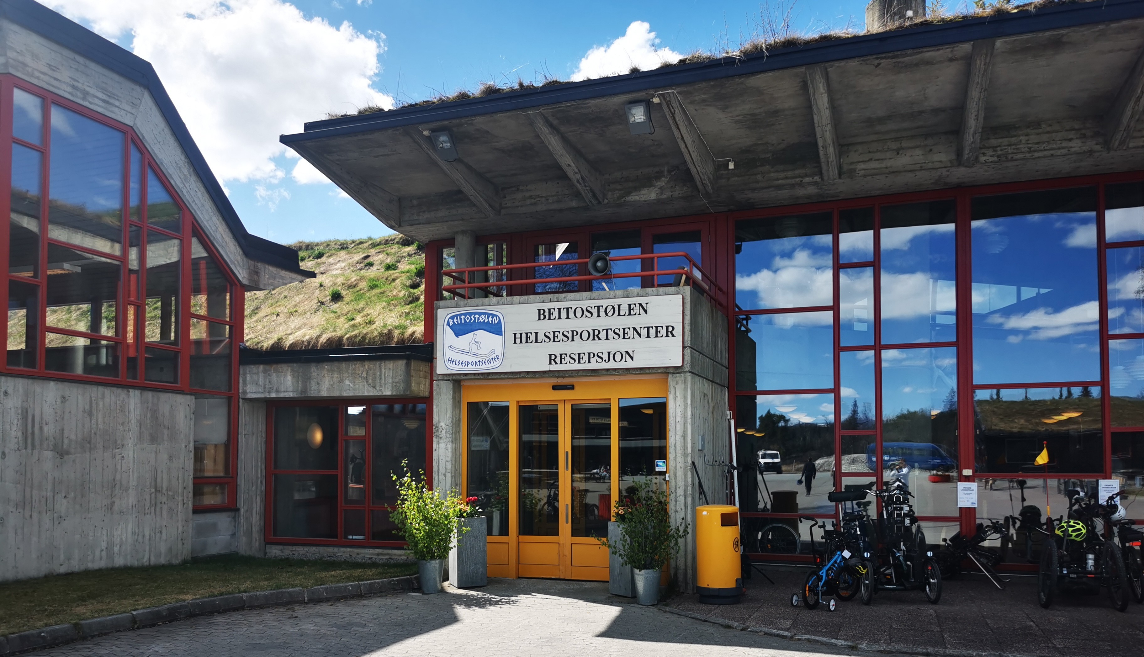 Hovedinngangen ved Beitostølen Helsesportsenter