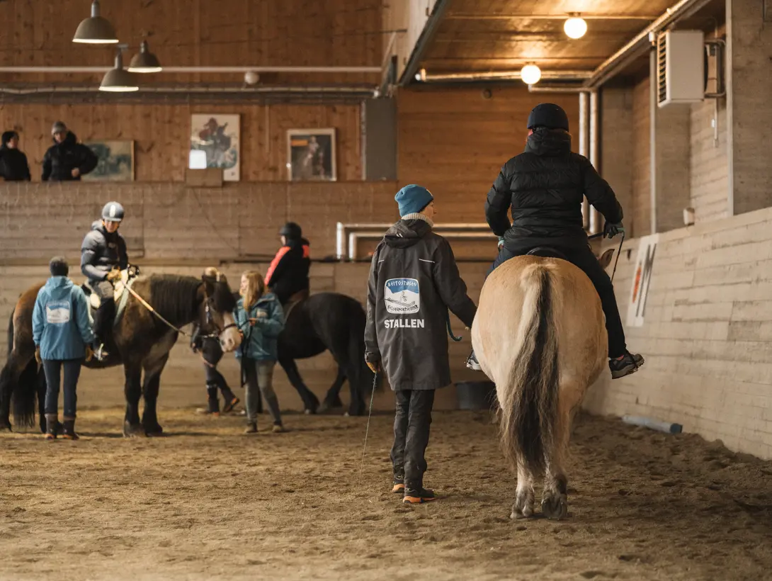 Ridetime innendørs. Foto: ©Cecilie Hatløy